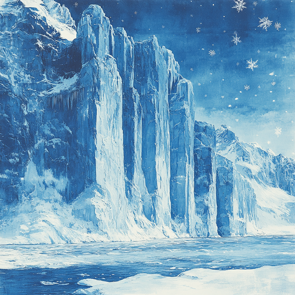 Michelangelo Inspired Glacial Dance Paint by numbers art