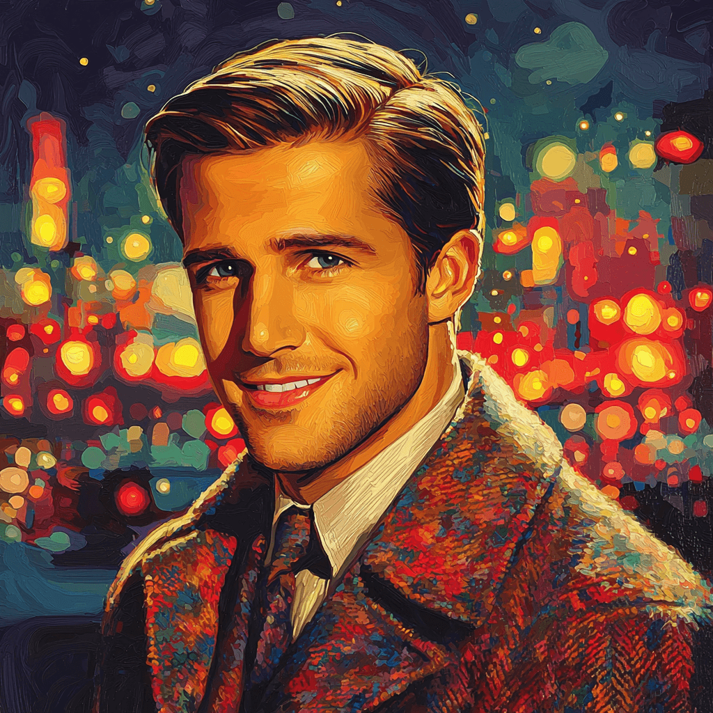 Ryan Gosling: The Melodic Heartthrob Of Hollywood Paint By Numbers Art