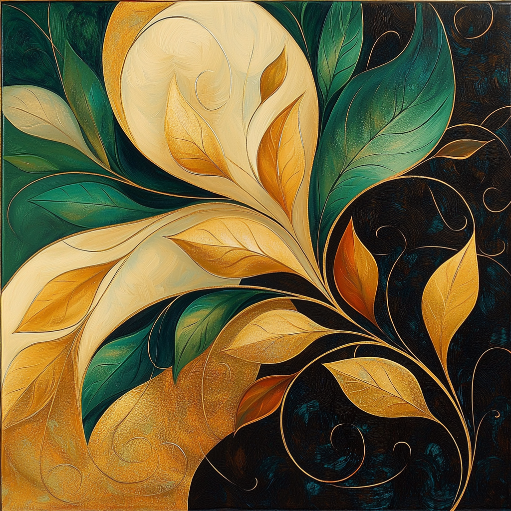 Alphonse Mucha Inspired Echoes Of Autumn Harmony Paint By Numbers
