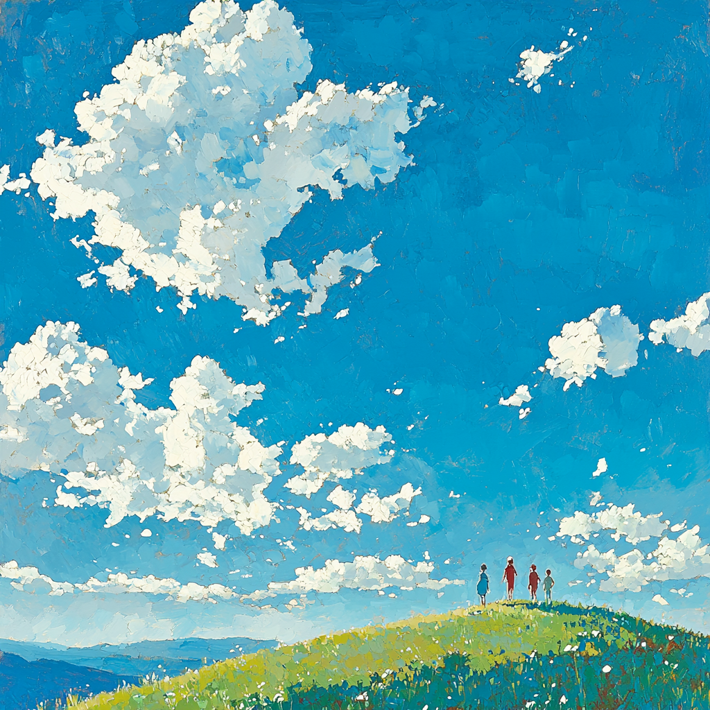 Pondering Clouds Numbered Painting Kits