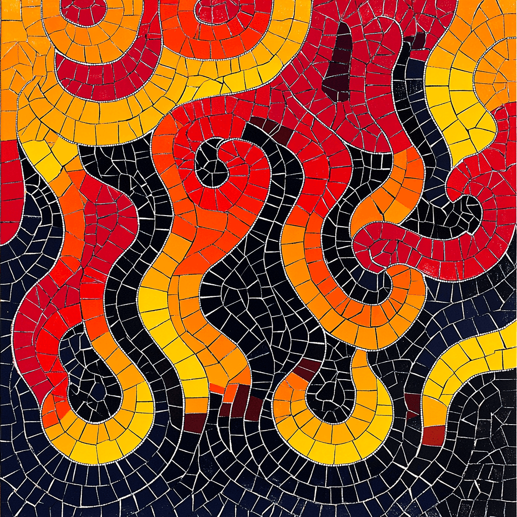 Yayoi Kusama Inspired Mosaic Of Echoes Painting By Numbers Kit