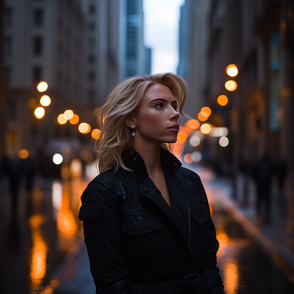 Scarlett Johansson: The Velvet Shadow Of The Spy Number painting