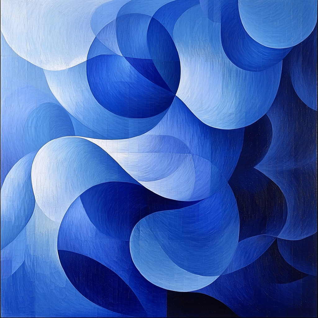 Kazimir Malevich Inspired Temporal Expressions Number Painting