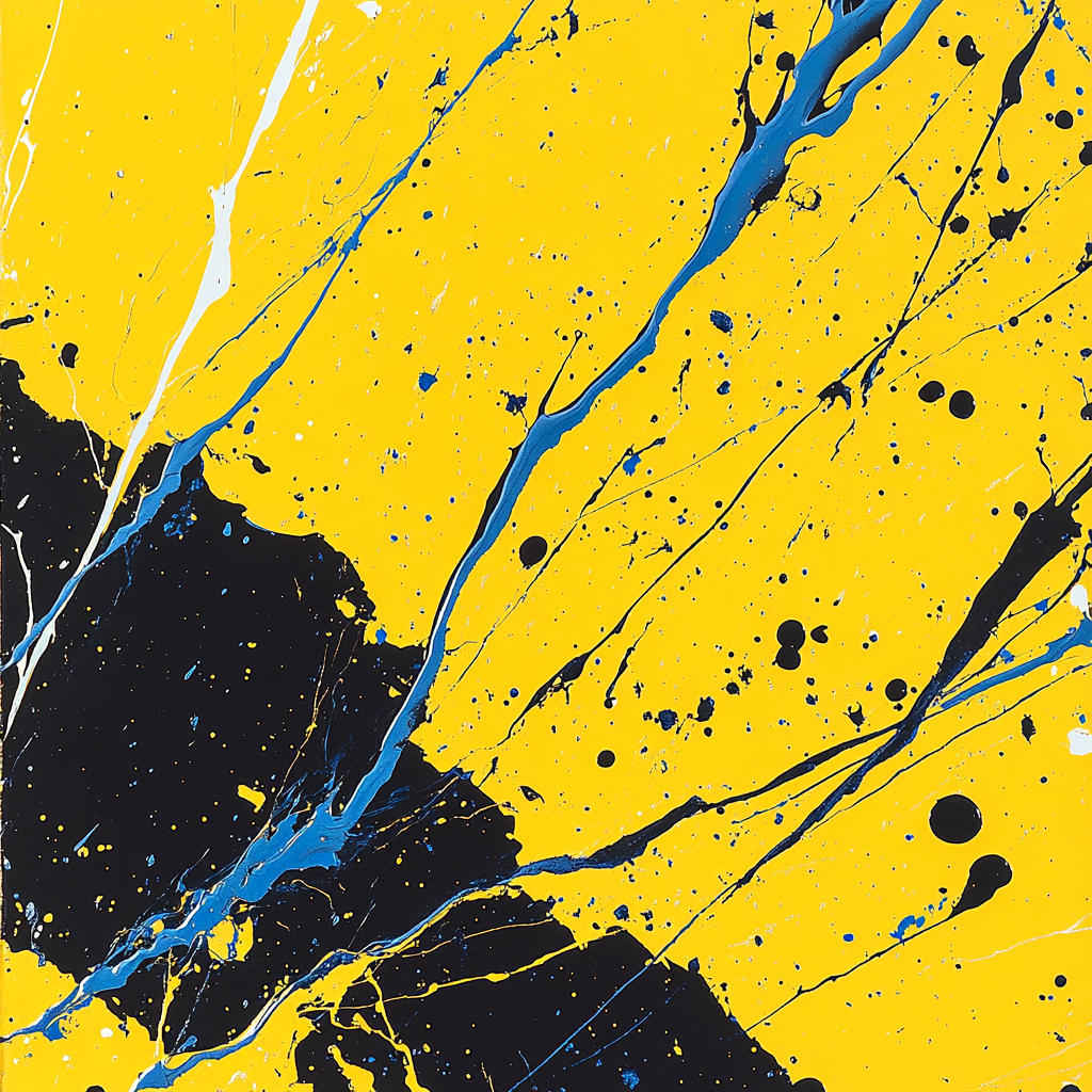 Jackson Pollock Inspired Electric Storm Dance Paint by numbers kits