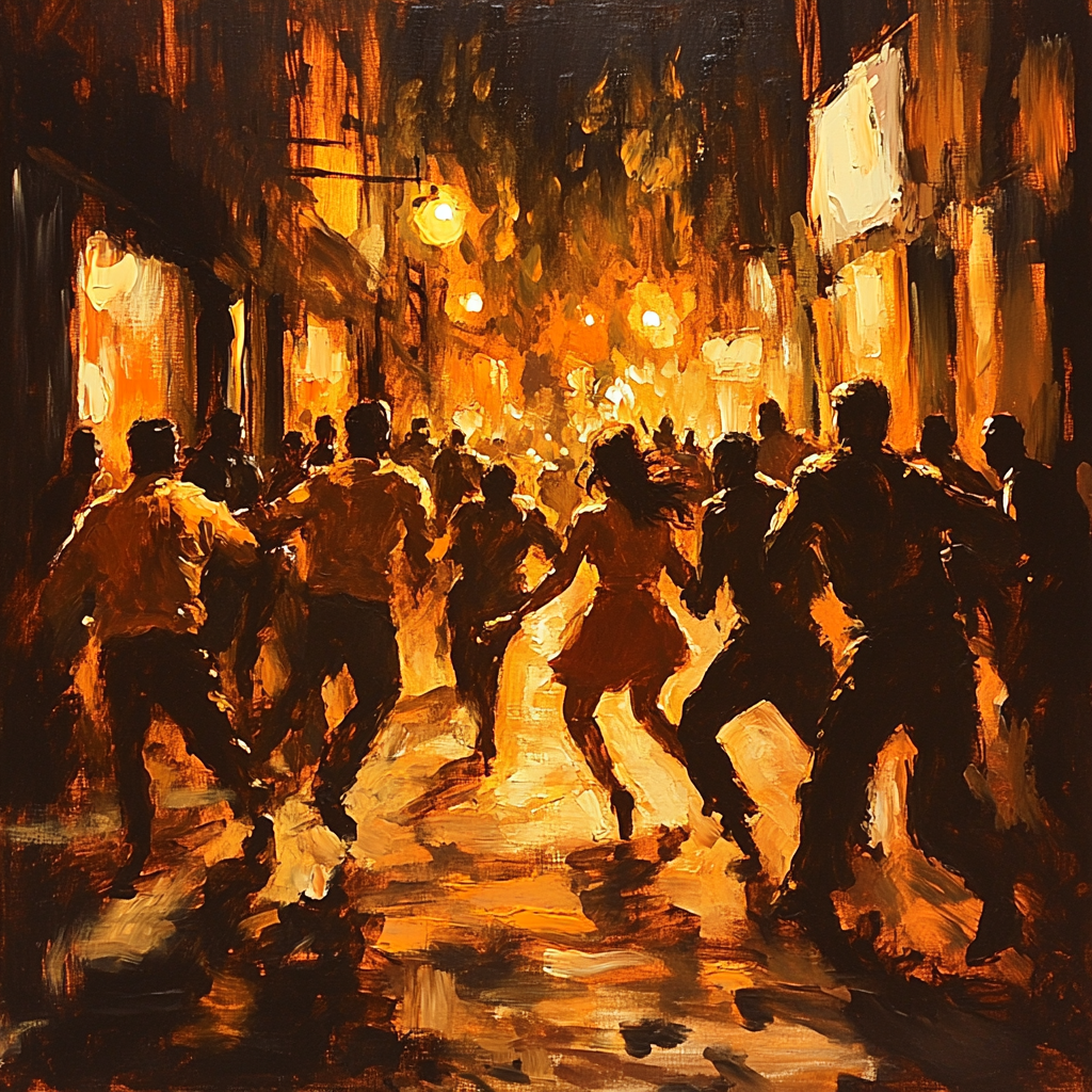 Caravaggio Inspired Market Brawl Paint by numbers art