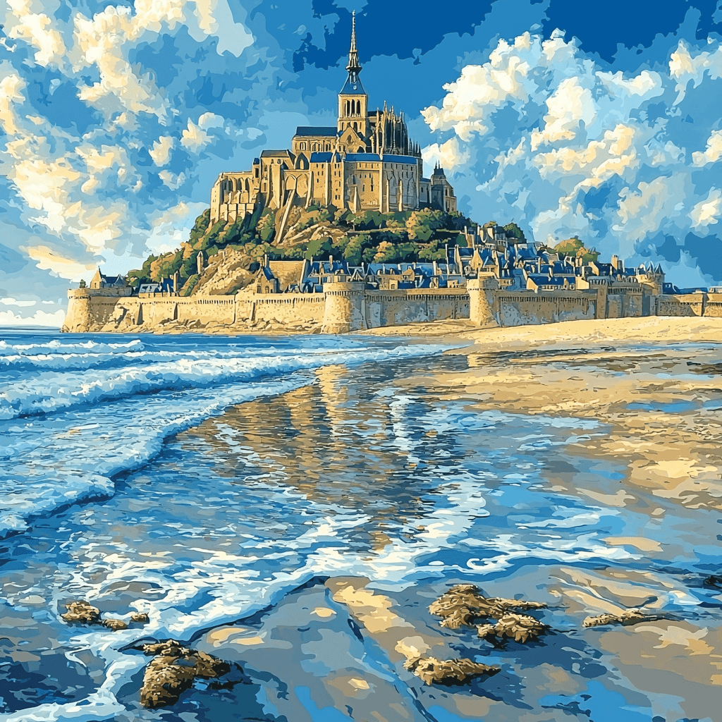 The Mont-Saint-Michel Paint By Numbers Art