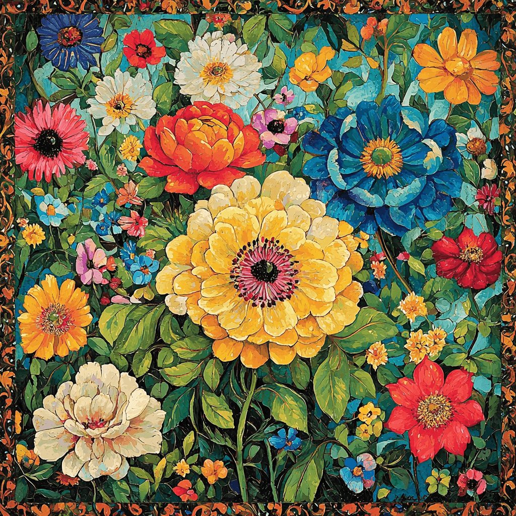 Frida Kahlo Inspired Frida's Floral Fantasy Paint By Numbers