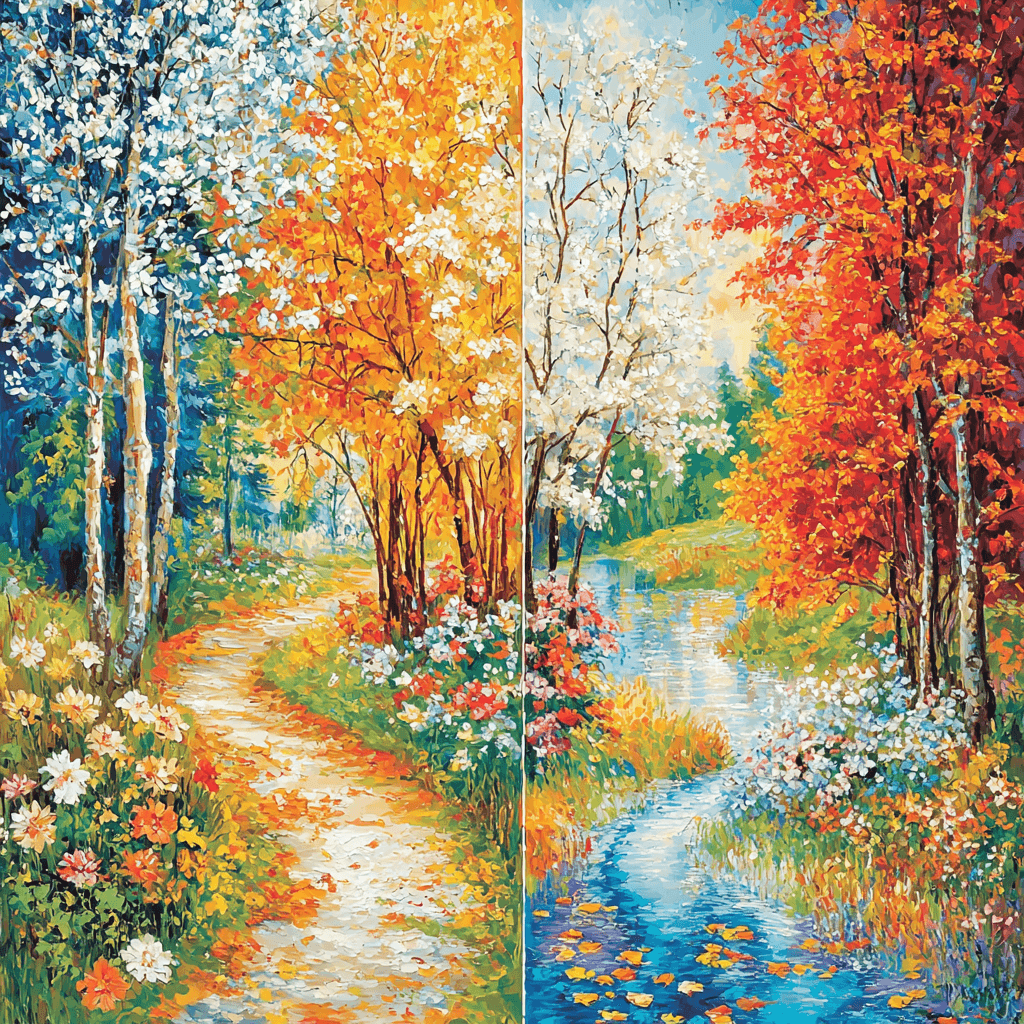 Claude Monet Inspired Timeless Seasons DIY Paint By Numbers