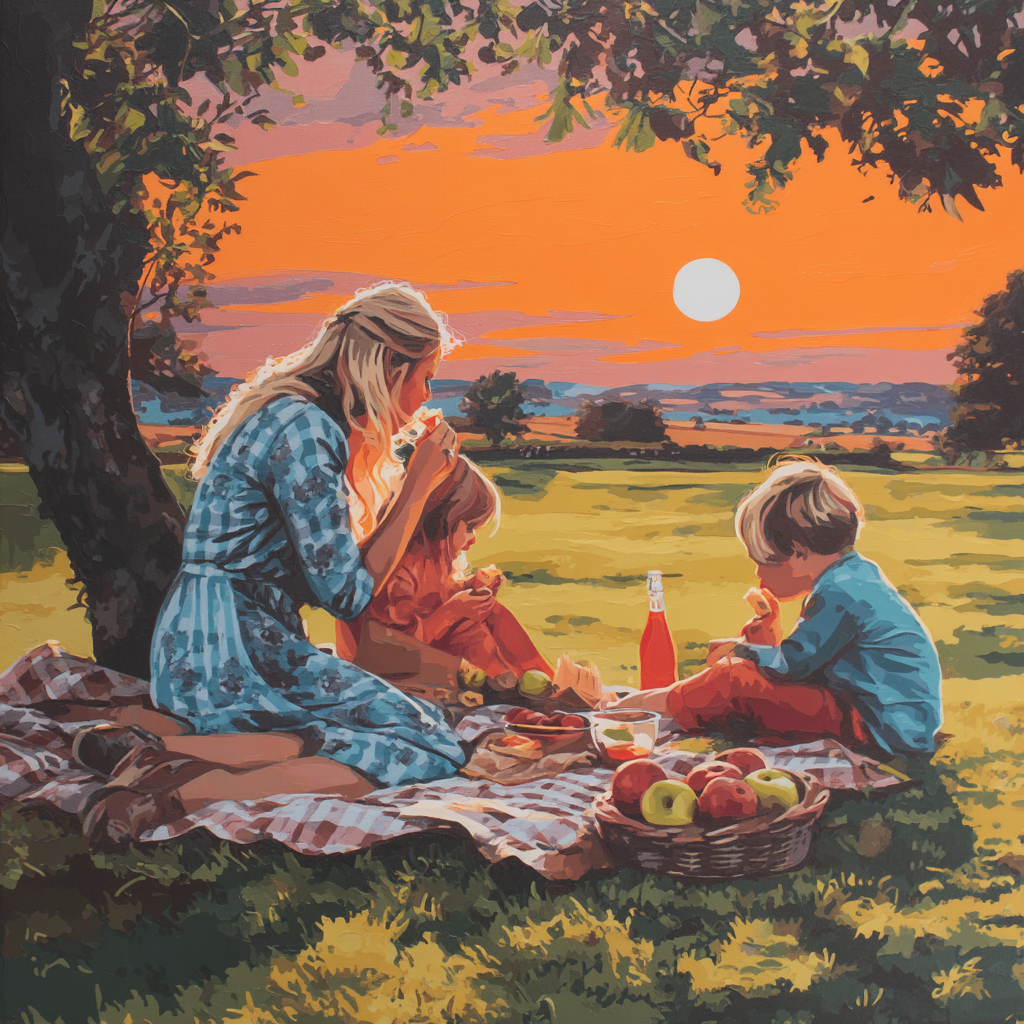 Sunset Picnic Painting By Numbers Kit