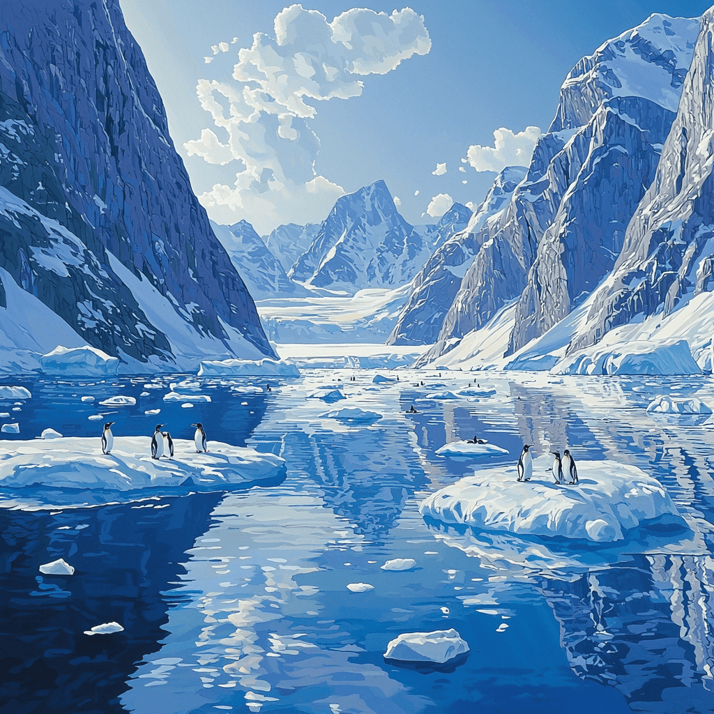 Lemaire Channel - Antarctica Paint By Numbers Kits