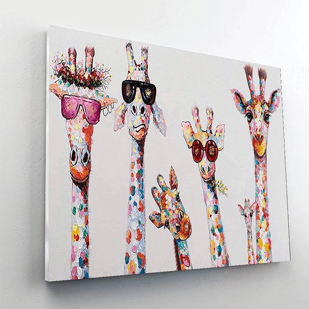 DIY Giraffe Paint By Numbers Painting Kit