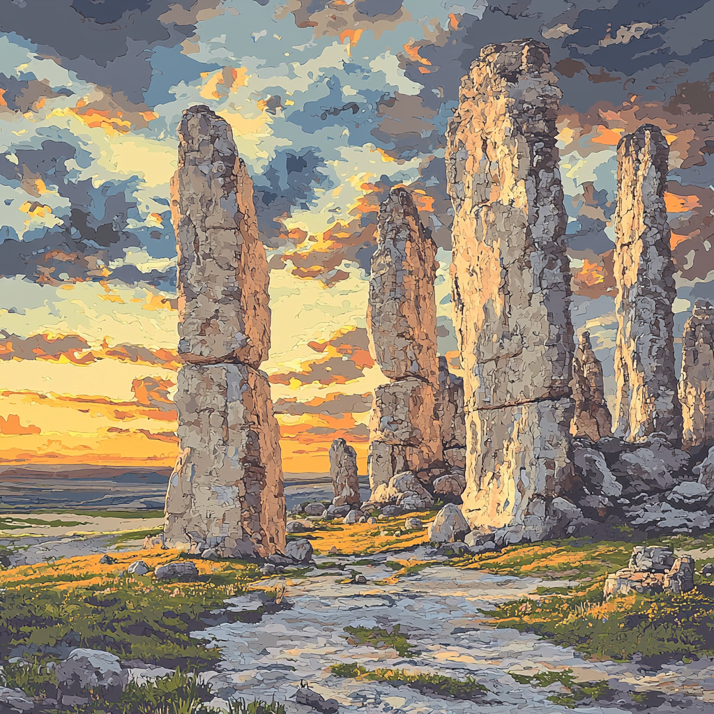 Michelangelo Inspired Ancient Sentinels Paint By Numbers