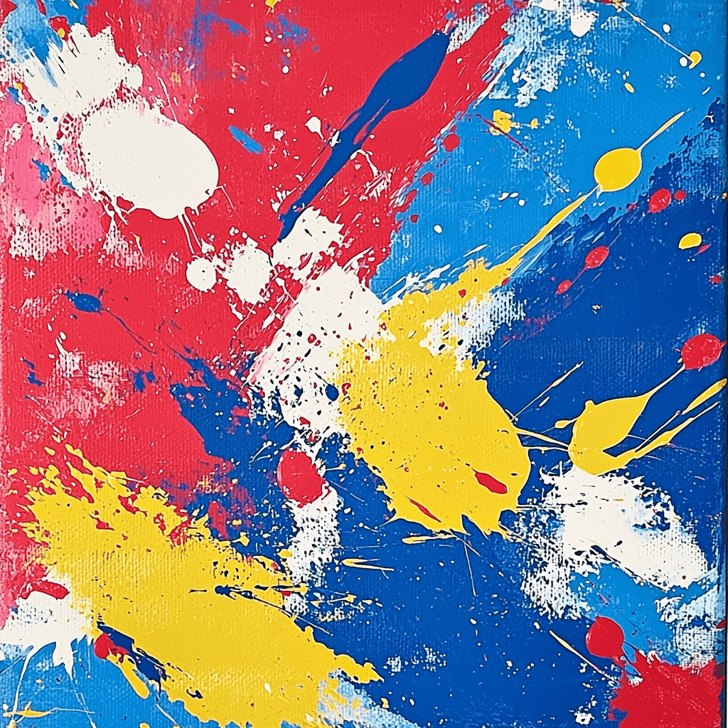 Jackson Pollock Inspired Dreamy Abstracts Paint By Color