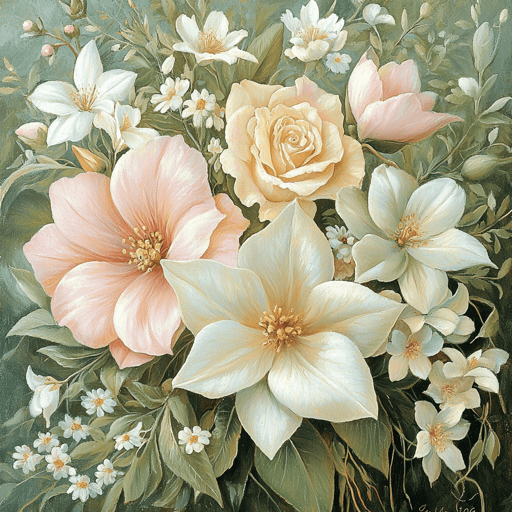 Sandro Botticelli Inspired Renaissance Blossom Paint By Numbers Kits