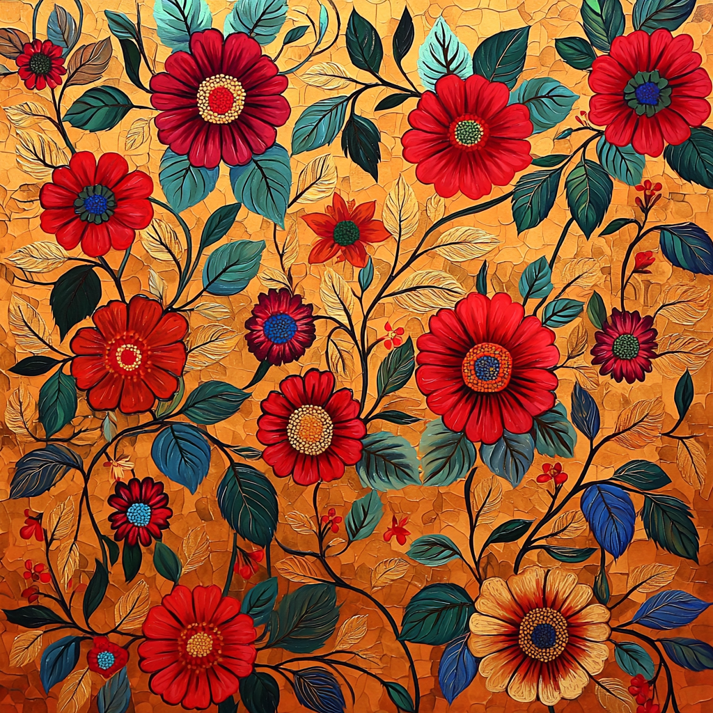 Frida Kahlo Inspired Soulful Flora Fusion Painting Number Kit