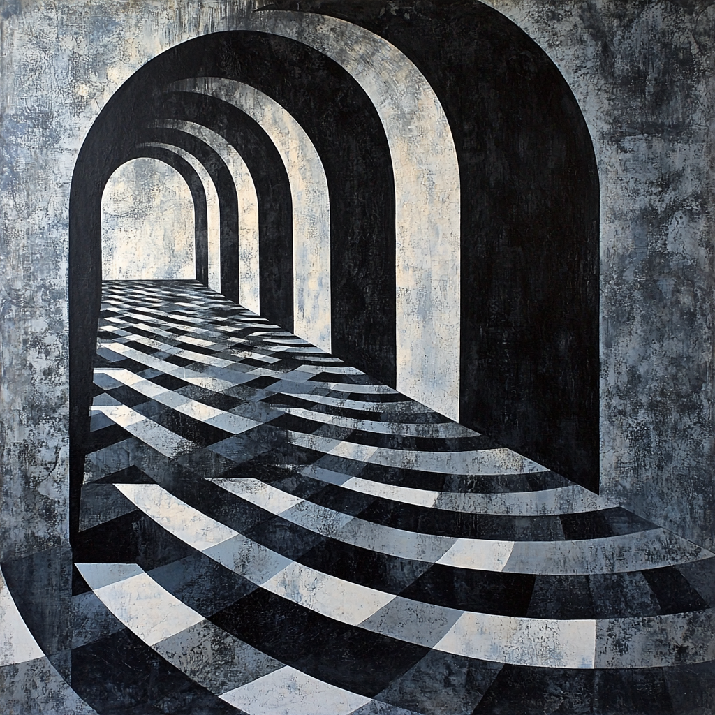 M.C. Escher Inspired The Interplay Of Shadows Paint By Color