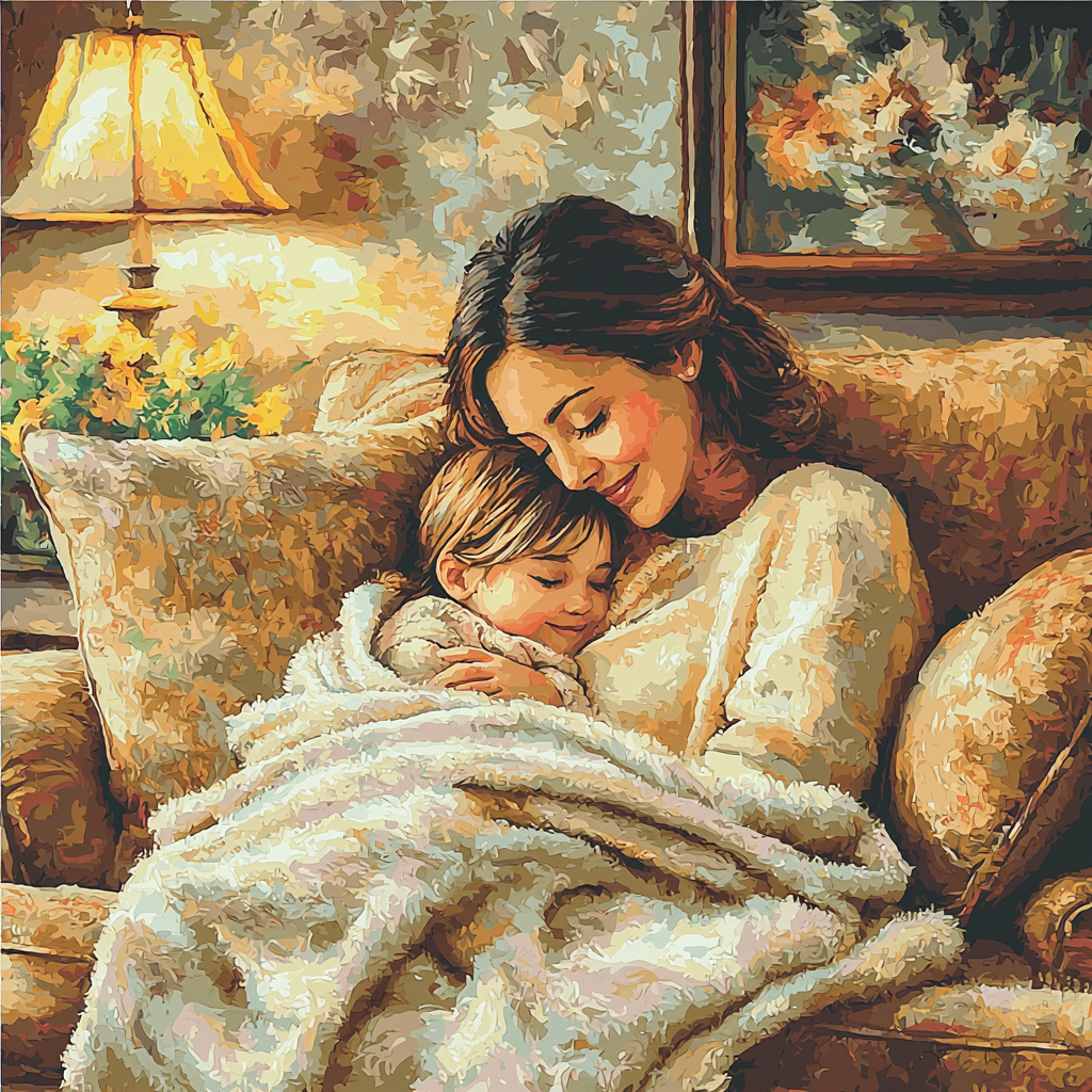 Tender Moments Together Paint By Number
