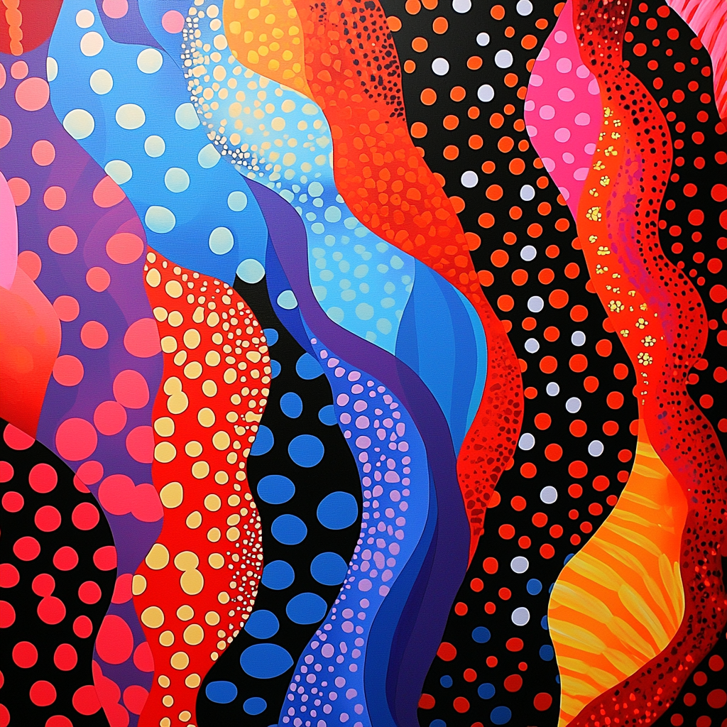 Yayoi Kusama Inspired Kaleidoscope Of Emotions Number Painting