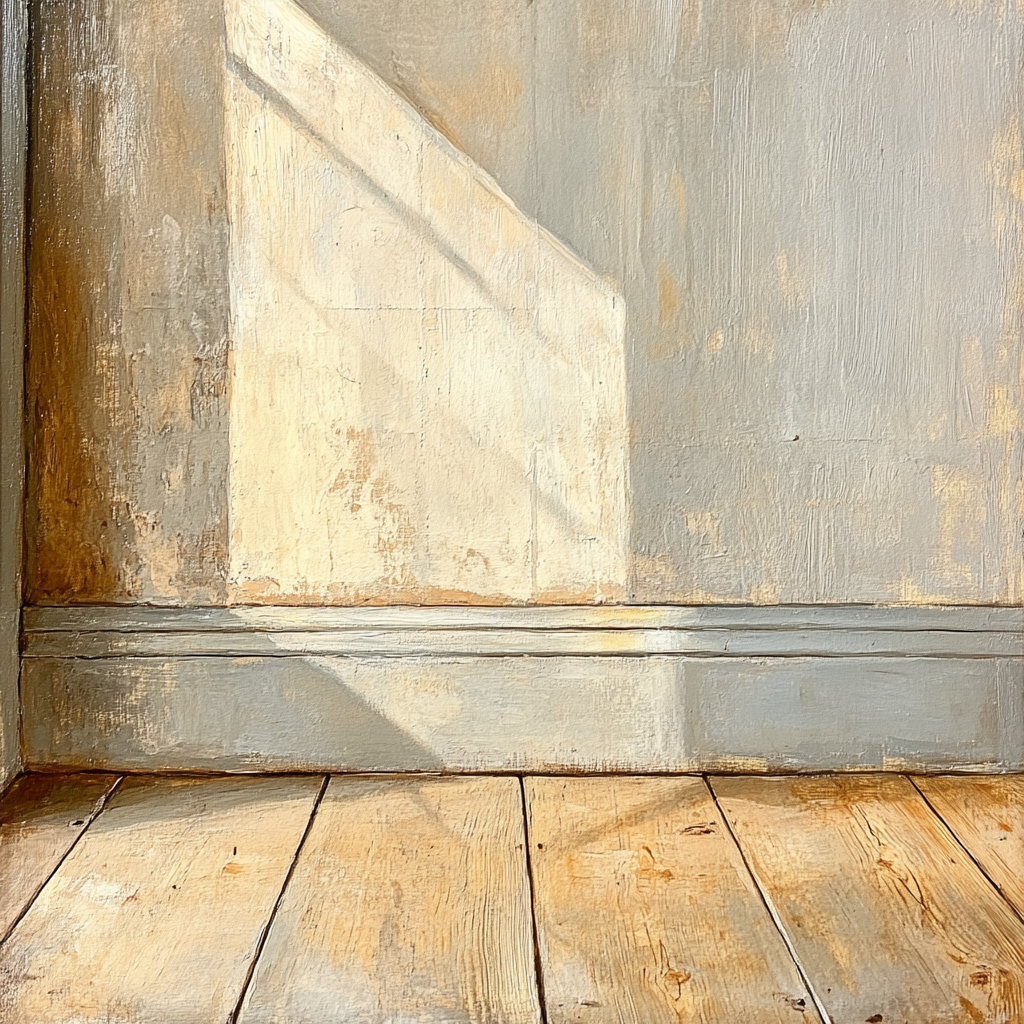 Johannes Vermeer Inspired Reflections On Polished Wooden Floor Paint by numbers kits