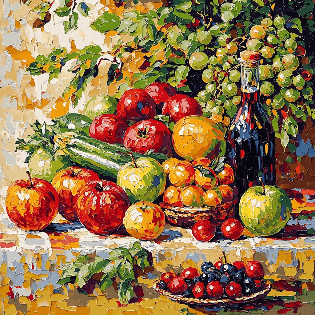 Vincent Van Gogh Inspired Colorful Harvest Painting Number Kit