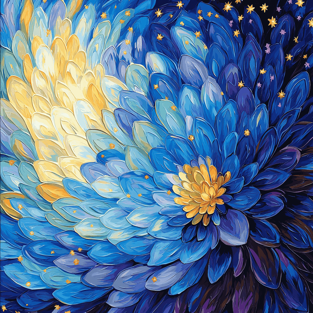 Vincent Van Gogh Inspired Galactic Petals Paint By Number
