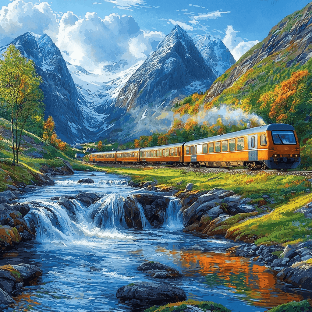 Flåm Railway Paint By Number