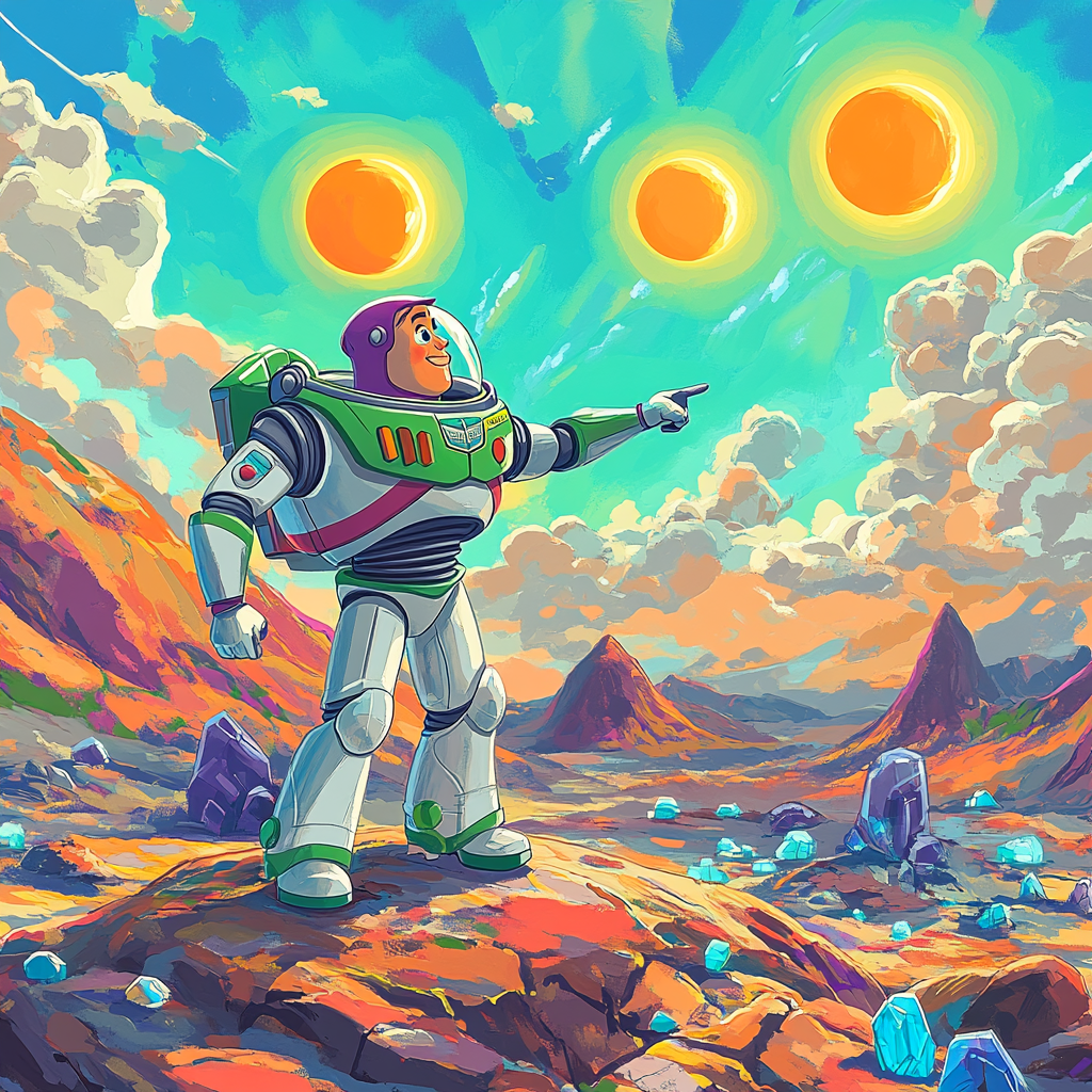 Buzz Lightyear Galactic Patrol painting number kit