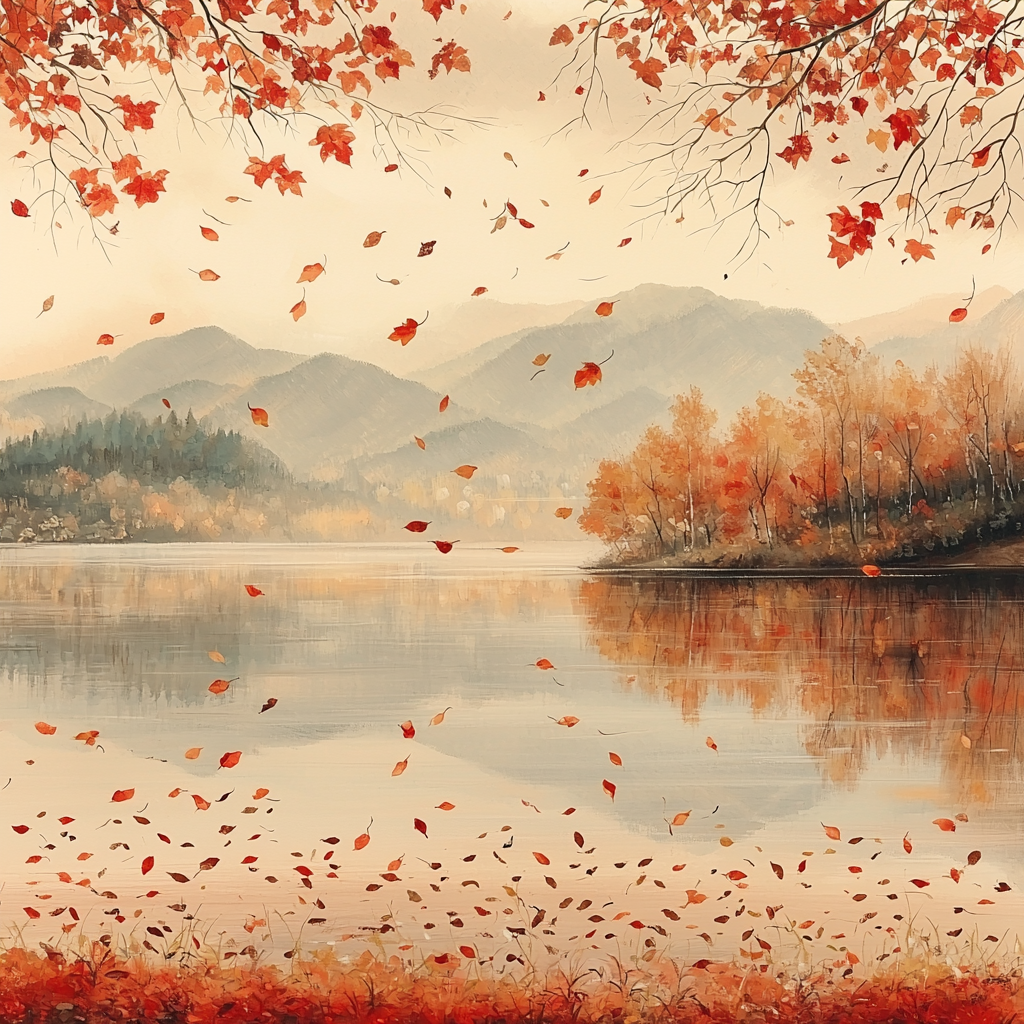 Zhao Mengfu Inspired Dance Of Autumn Leaves DIY Paint By Numbers
