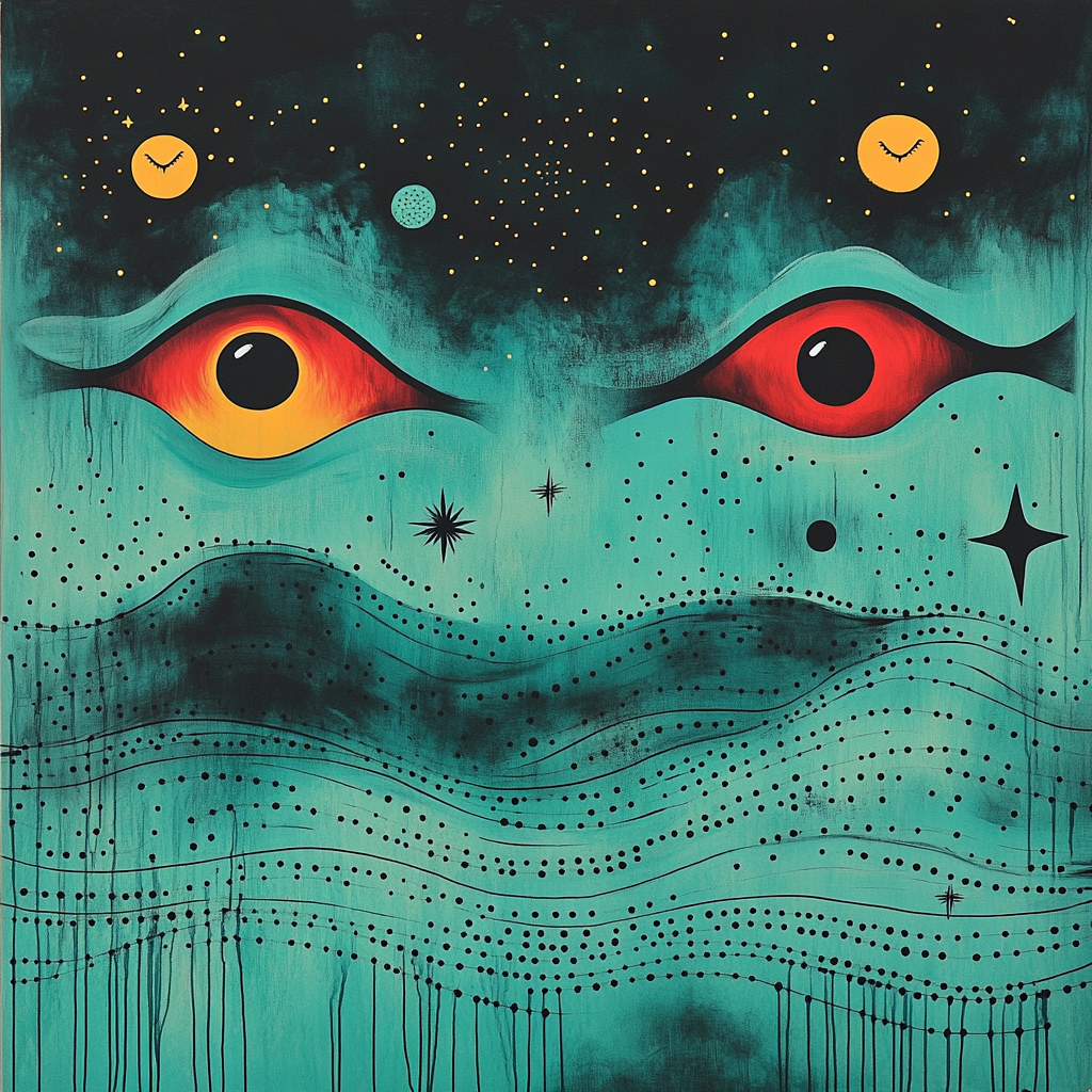 Joan Miró Inspired Ocean Of Symbols paint by numbers