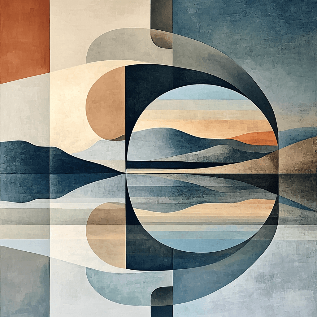 Max Ernst Inspired Mirrors Of Reality Number Painting