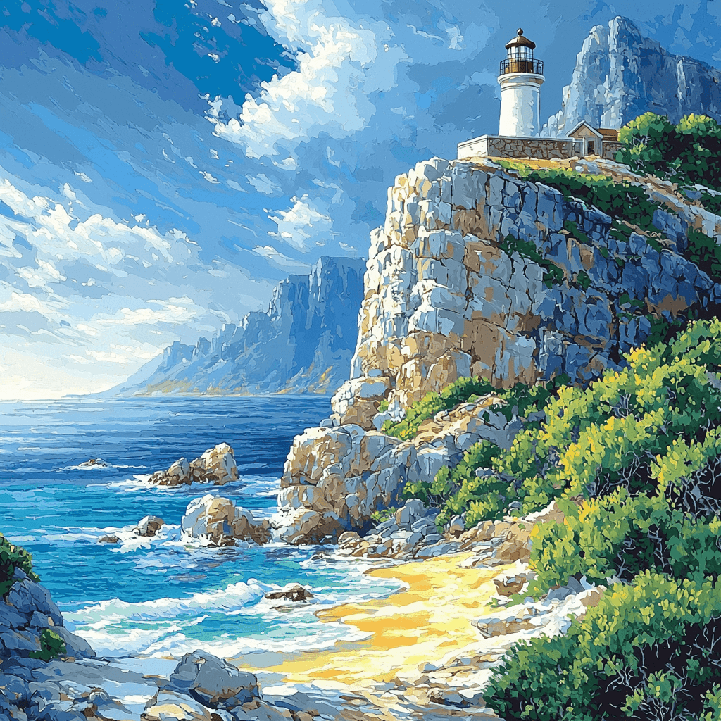 Cape Point - Cape Town Paint By Number