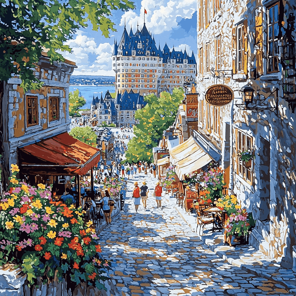 Old Quebec City Paint By Number
