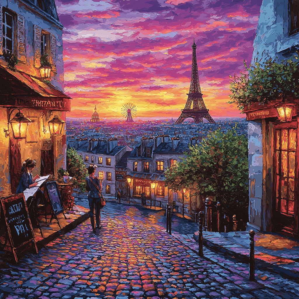 Montmartre - Paris, France DIY Paint By Numbers