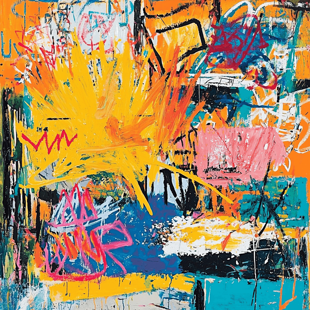 Jean-Michel Basquiat Inspired Rhythms Of Life Paint By Color