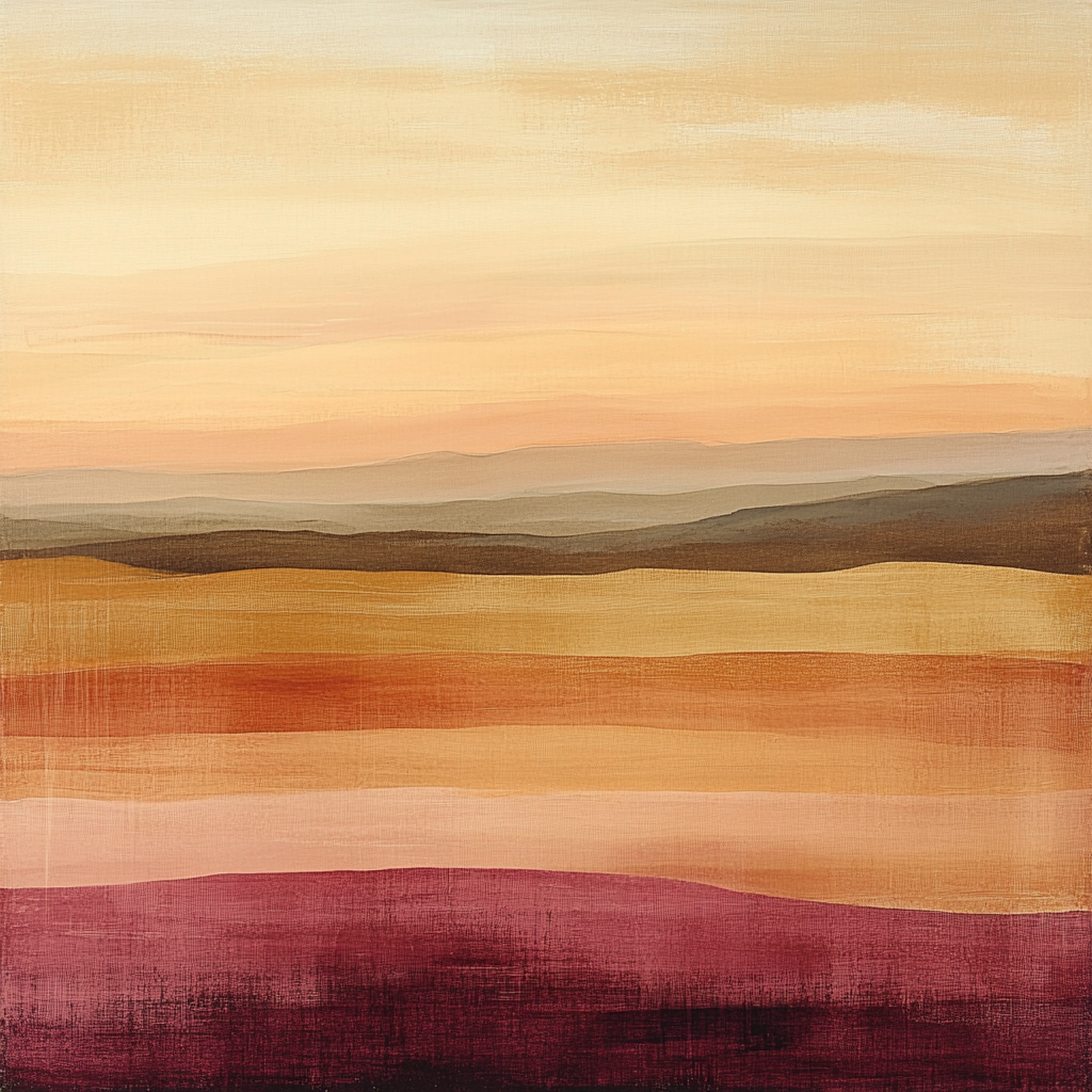 Mark Rothko Inspired Desert Memory Echoes Paint by numbers art