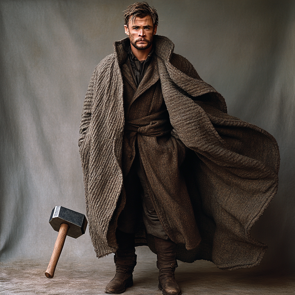 Chris Hemsworth: Echoes Of Thunder And Timber Paint by numbers art
