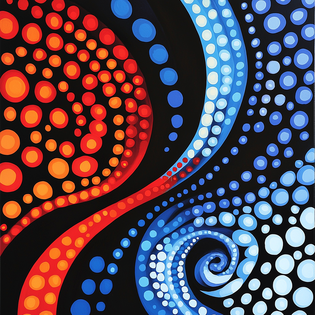 Yayoi Kusama Inspired Vibrant Whirl Of Ideas DIY Paint By Numbers