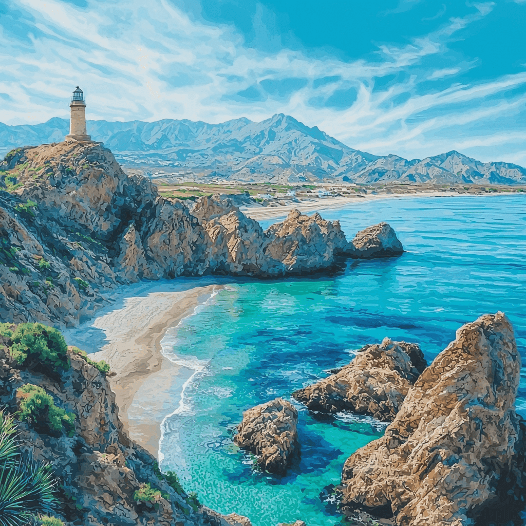 Cabo De Gata-Níjar Natural Park - Spain Number Painting