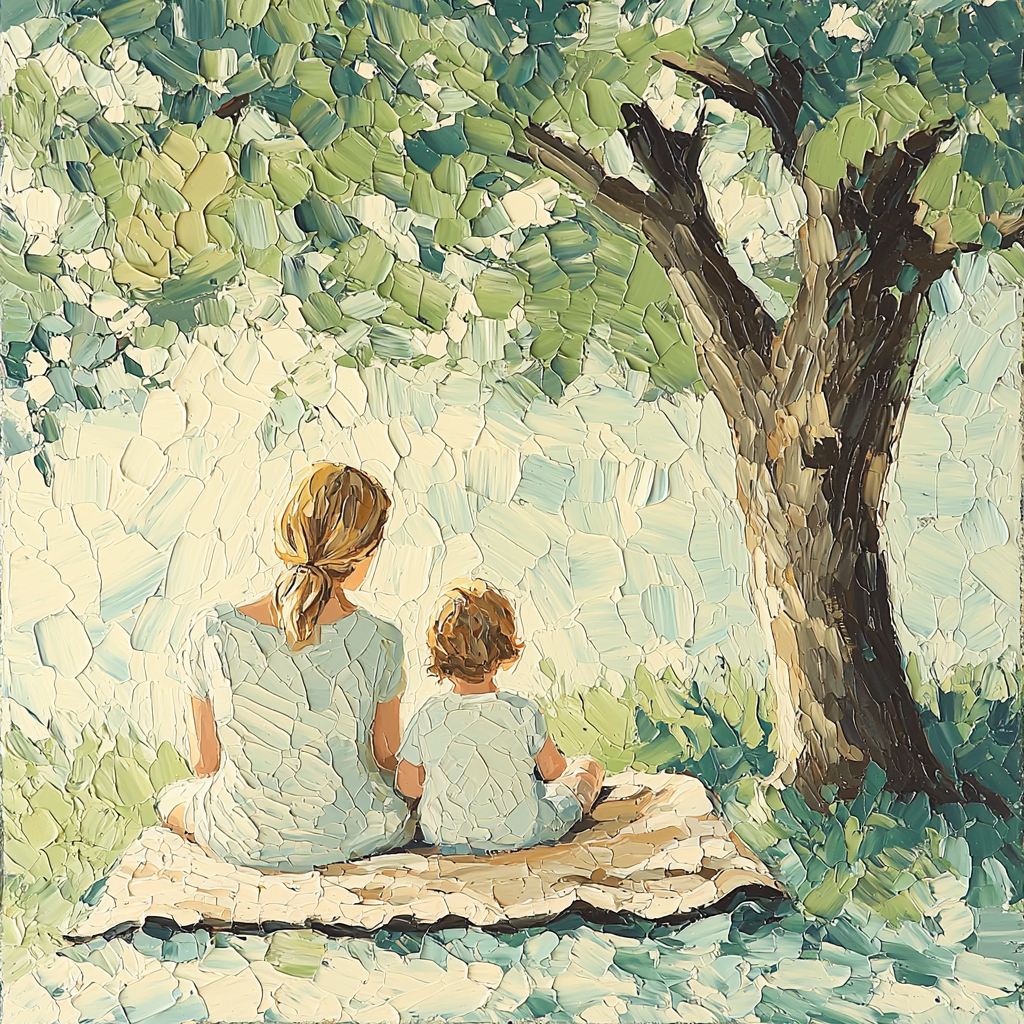 Afternoon Reading With Mom Paint By Numbers