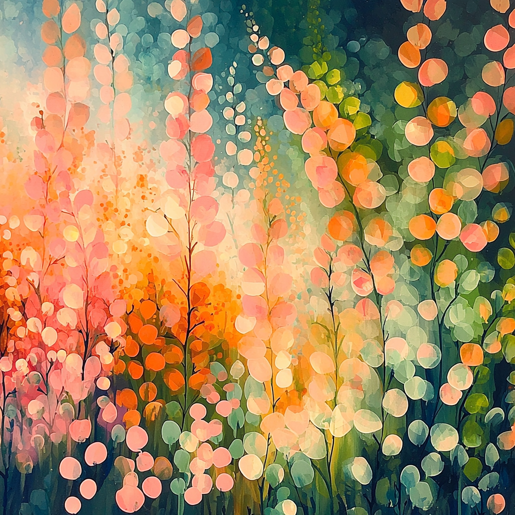 Georges Seurat Inspired Aurora Bloom Painting Number Kit