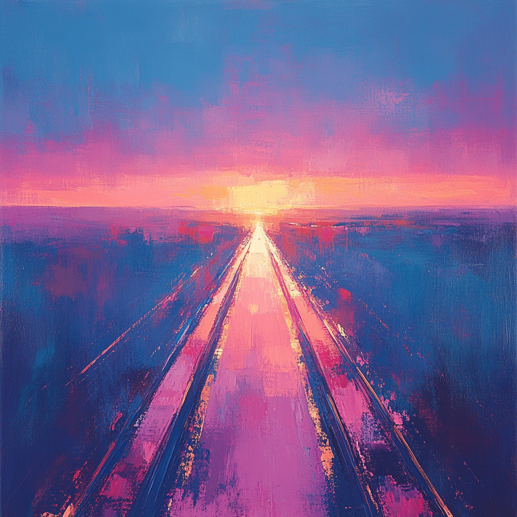 Edgar Degas Inspired Railway Of Light painting number kit