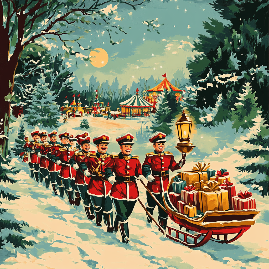 Toy Soldier Snow Brigade painting number kit