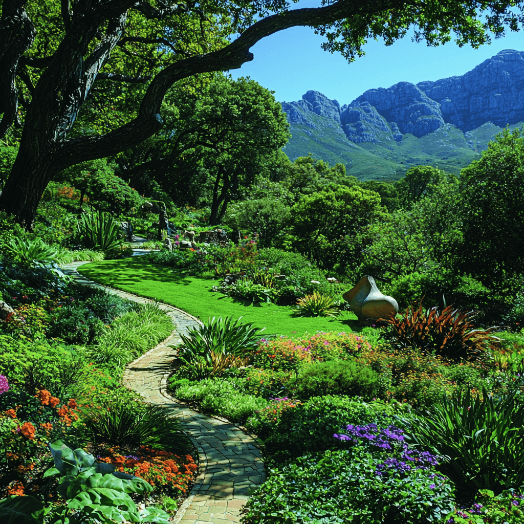 Cape Town's Kirstenbosch Botanical Garden Paint By Number