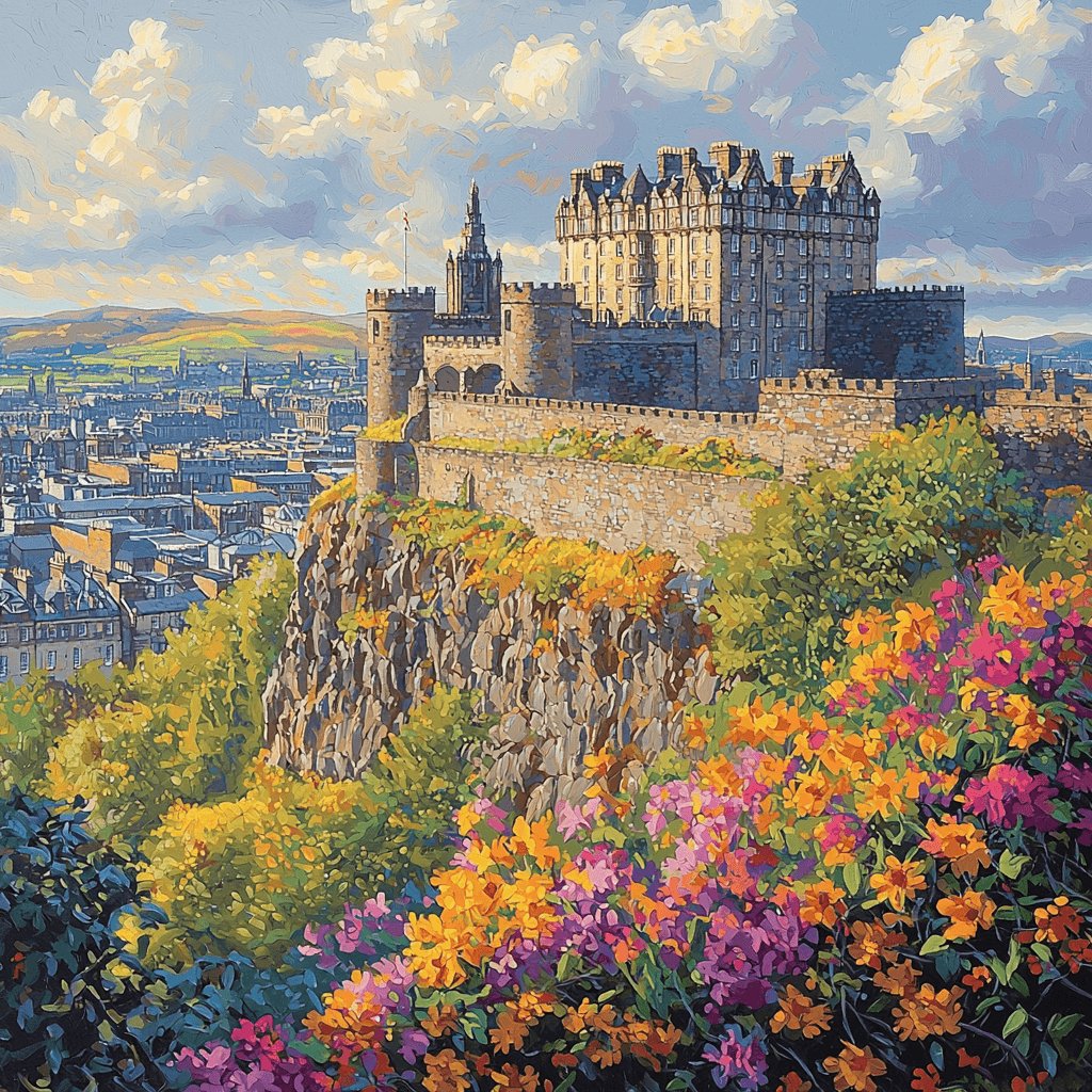 The Edinburgh Castle Paint By Numbers Art