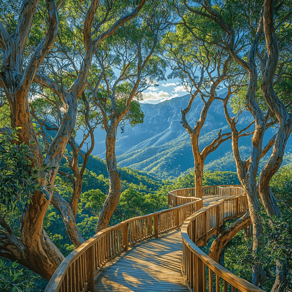 Treetop Walkway Painting Number Kit