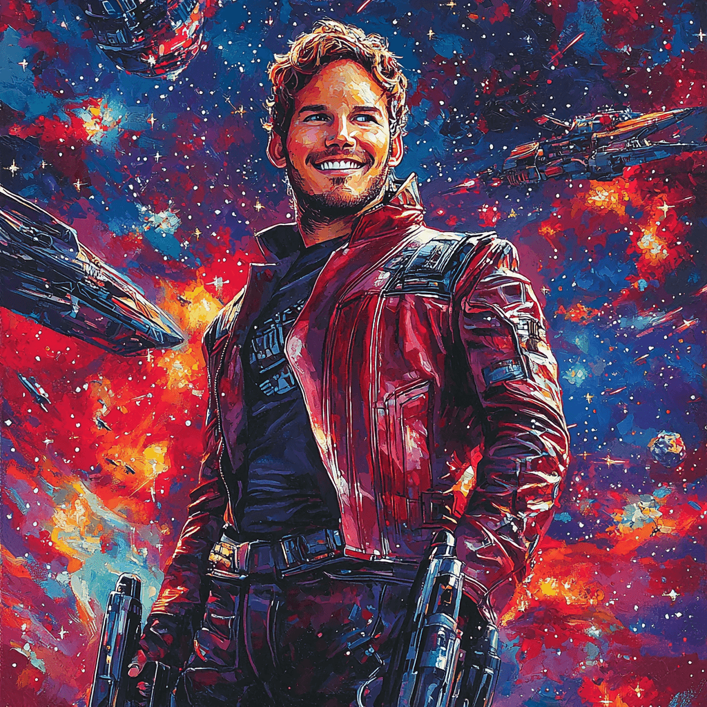 Chris Pratt: Galactic Journeys With Star-Lord Painting Number Kit