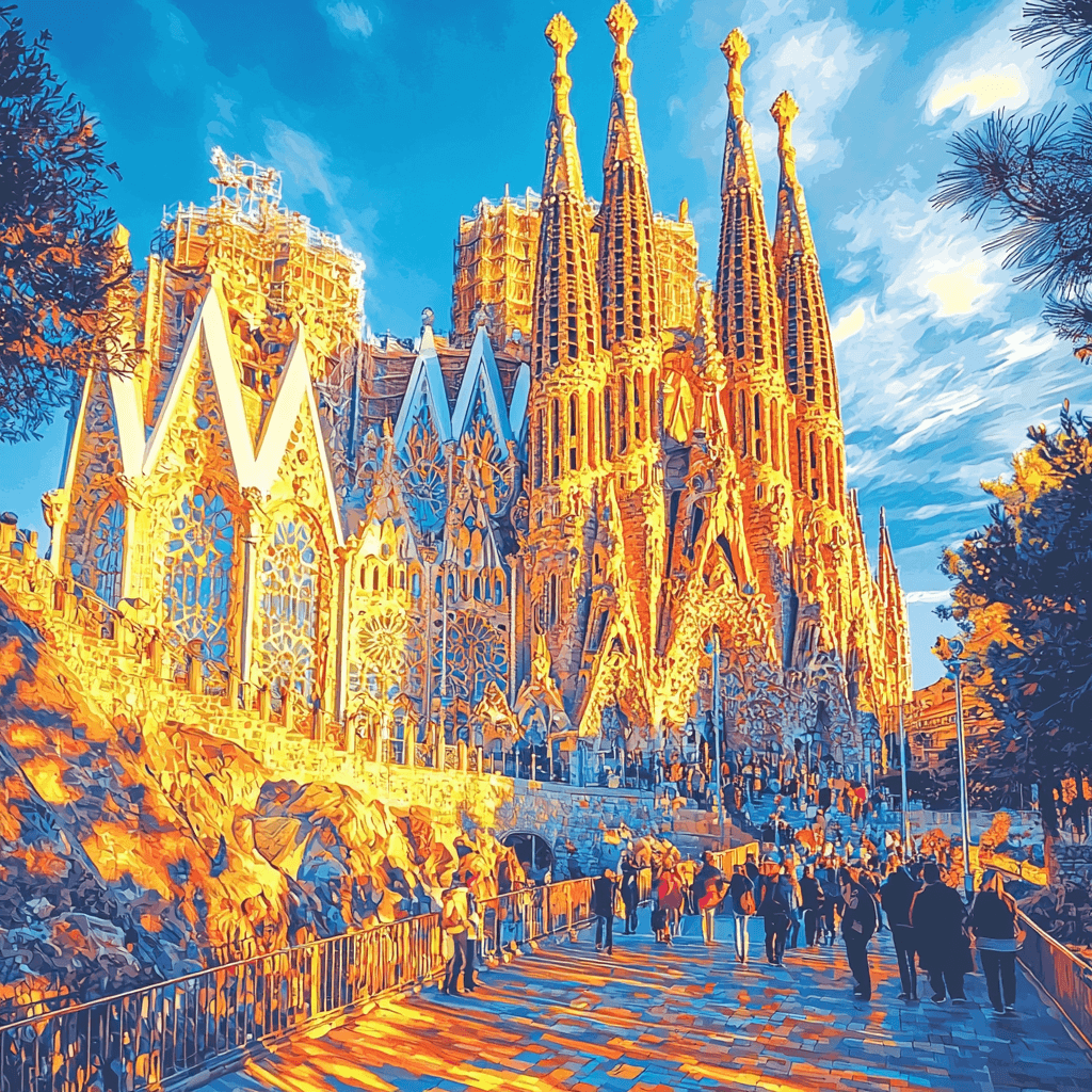 La Sagrada Familia Paint By Color