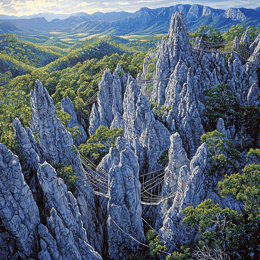 Tsingy De Bemaraha National Park - Madagascar Painting By Numbers Kit
