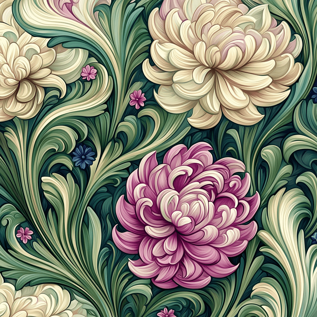 Alphonse Mucha Inspired Symphony Of Floral Elegance Paint By Numbers Art