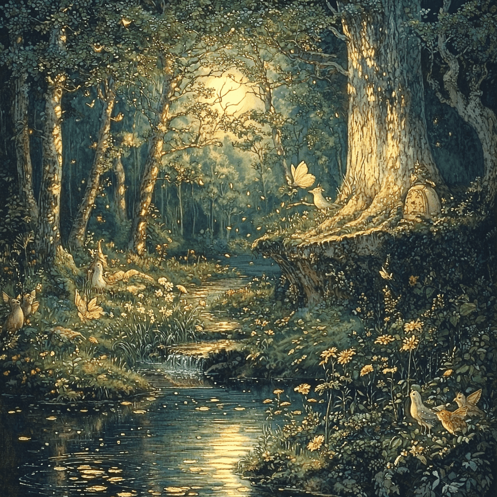 Arthur Rackham Inspired Fabled Journeys Paint By Color